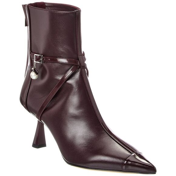 Jimmy Choo Shoes - Jimmy Choo Aren Ab 65 Leather Bootie, Red